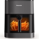 Friteuza cu aer cald Panasonic NF-CC500SXE, functie abur, fereastra vizualizare, debit aer 360&deg;, capacitate 5L, temperatura 80&deg; - 200&deg;, 11programe pre