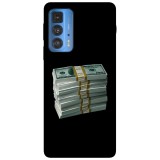 Husa compatibila cu Motorola G100 model Dollars Stacks, Silicon, TPU, Viceversa, Transparent, Carcasa