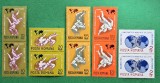 TIMBRE ROMANIA MNH LP655/1967- CAMP. MOND. LUPTE GRECO - ROMANE -Serie pereche-