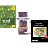 Pachet Bacalaureat 2026. Eseul. Varianta rapida de pregatire, Matematica M-stiintele-naturii si M-tehnologic si Geografie Sinteze Teste Rezolvari - Li