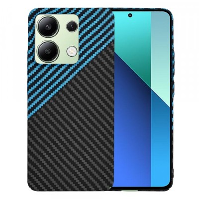 Husa pentru Xiaomi Redmi Note 13 4G, Techsuit, Carbonite FiberShell, Neagra Bleu foto