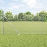 VidaXL &Icirc;mprejmuire din s&acirc;rmă sudată cu 7 st&acirc;lpi de sprijin 1.4x10 m Oțel galvanizat