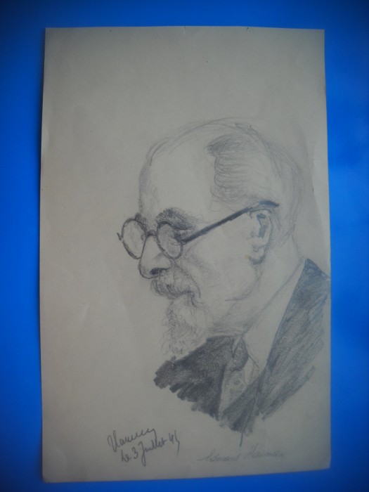 HOPCT DOCUMENT 548 DESEN VECHI CHIRURG EDUARD HAUMAN-SEMNATURA-D=235/150 MM