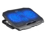 Cooler laptop White Shark Ice Warrior pentru notebook 17.3&#039;&#039;, Negru