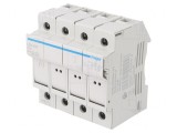 Separator cu Fuzibil 25A 400V 4 Poli pentru Șină DIN