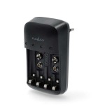 Incarcator acumulatori NiMH AA/AAA/E-Block 9V Nedis