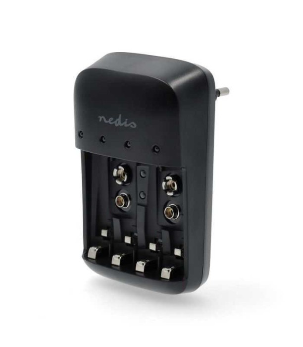 Incarcator acumulatori NiMH AA/AAA/E-Block 9V Nedis
