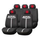 Set Huse Scaune Universale HLX1 Compatibile cu Suzuki &ndash; Negru/Gri