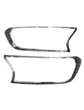 Set 2 ornamente cromate pentru faruri Ford Ranger 2016, 2017