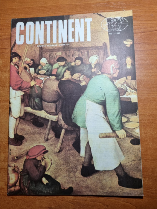 revista continent nr.3/1990-art. emil cioran,festivalul de jazz sibiu