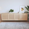 Uși Dulap Lemn Masiv Pin, Design Lambriu vidaXL 61.5x59.4cm, Set 4 Bucăți, Maro