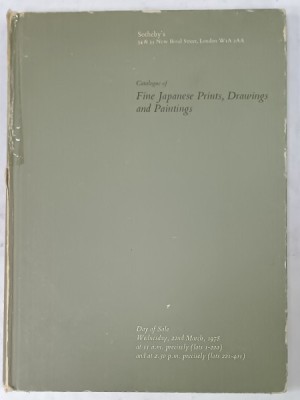 SOTHEBY&amp;#039;S CATALOGUE OF FINE JAPANESE PRINTS , DRAWINGS AND PAINTINGS , CATALOG DE LICITATIE , 1978 foto