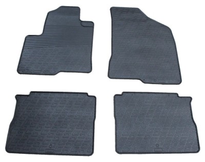 Set covorase auto din cauciuc Hyundai Santa Fe 2005-2009, Facelift 2009-2012, Negru, Gledring, 4 buc. foto
