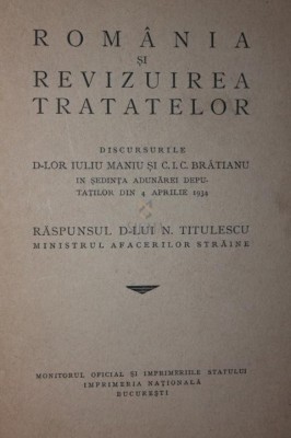 ROMANIA SI REVIZUIREA TRATATELOR foto