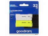 Pendrive USB 2.0 32GB Alb/ Galben, Goodram