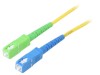 Patch cord fibră optică OS2 SC/APC-SC/UPC 2m galben, Goobay