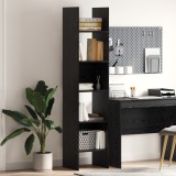 vidaXL Dulap pentru cărți Stejar negru 40 x 35 x 180 cm Lemn compozit