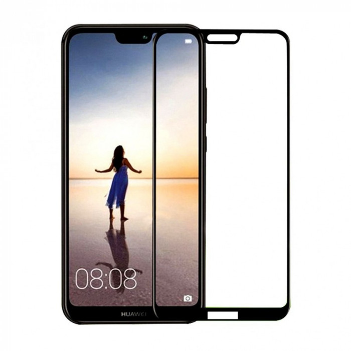 Folie de Sticla 5D HUAWEI P20 Lite (Negru) Full Glue