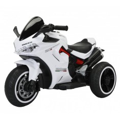 Motocicleta electrica cu 3 roti, Kinderauto SuperSpeed, 70W, 12V 7Ah, Alba