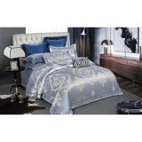 Cumpara ieftin Lenjerie de Pat Finet Jacquard PREMIUM, Pat Dublu, 6 Piese - DNA54