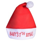 Căciulă Crăciun, Model Baby&#039;s 1st Xmas, Roșu, 25cm, Oem