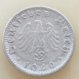 Germania Nazista 50 reichspfennig 1940 G Karlsruhe) RaR