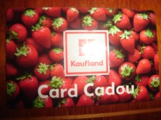 CARD CADOU KAUFLAND CU VALOARE 20 LEI CITITI DESCRIEREA foto