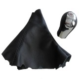 Nuca schimbator viteze, 6 viteze cu manson MARTI-NIK 15 compatibil cu TOYOTA Corolla Verso II 2004-2009, piele
