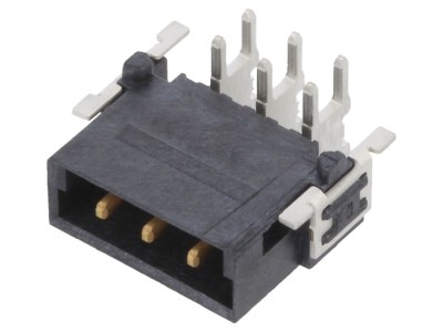 Conector PCB-PCB tată 3 pini, 2,54mm foto