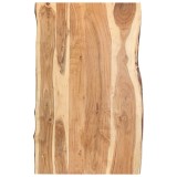 Blat de masa, 100x(50-60)x3,8 cm, lemn masiv de acacia