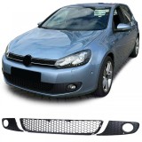 Grila de bumper cu capace pentru lumini de ceata design Sport, potrivita pentru VW Golf 6 08-13 Performance AutoTuning