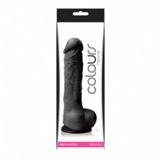 DILDO REALISTIC NS-TOYS COLOURS PLEASURES NEGRU foto