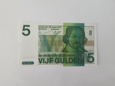 Olanda 5 Gulden 1973 Noua foto