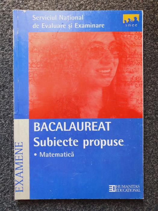 MATEMATICA BACALAUREAT SUBIECTE PROPUSE - Savu, Banu
