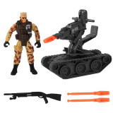 Set figurina Soldat cu mini Tanc si accesorii, ATU-088454