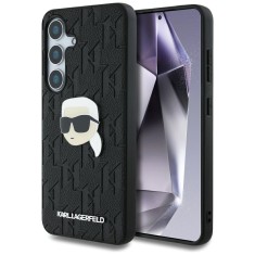 Husa samsung galaxy s25 - karl lagerfeld hardcase monogram leather - karl head pin foto