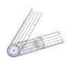 Goniometru rotativ 360 , rigla 0-360 mm, PVC, masurare unghiuri medical, tehnic, DIY
