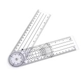 Goniometru rotativ 360 , rigla 0-360 mm, PVC, masurare unghiuri medical, tehnic, DIY