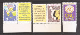 Romania 1961, LP.532 + 532a - O.N.U., dantelate + nedantelate, 4 poze, MNH