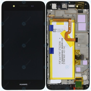 Huawei GR3 (TAG-L21) Capac frontal al modulului de afișare + LCD + digitizer + baterie gri 02350PLB