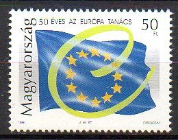 UNGARIA 1999, Aniversari, Consiliului Europei, serie neuzata, MNH foto