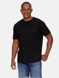 Tricou barbati cu decolteu la baza gatului si croiala Regular fit, Negru, S