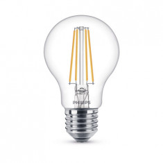 Bec Philips LED Classic Filament A60 CL 7.5-60W 2700K 806lm E27 15000h