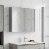 vidaXL Dulap cu oglindă pentru baie Gri Sonoma 103,5 x 15,5 x 70 cm 889276