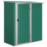Sopron de gradina verde, 180,5x97x209,5 cm, otel galvanizat