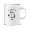 Cana personalizata cu mesaje pentru ingineri, Citesc mereu manualul. Dar tu?