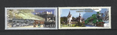 ROMANIA 2010 - ORIENT EXPRES, EMISIUNE COMUNA ROMANIA-AUSTRIA, MNH - LP 1878 foto