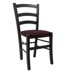 Scaun Paesana - cadru wenge - stofa S78 - bordo