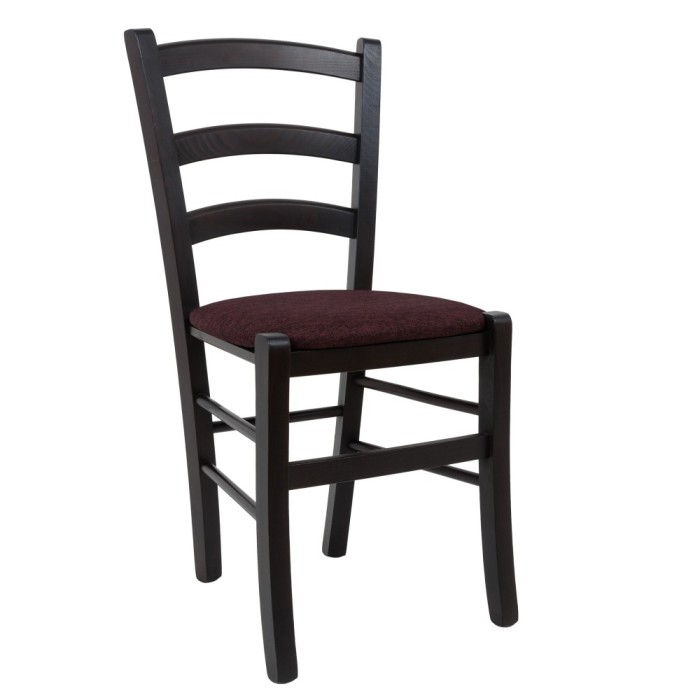 Scaun Paesana - cadru wenge - stofa S78 - bordo