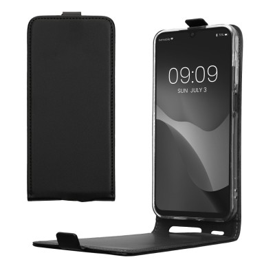 Husa Kwmobile pentru Samsung Galaxy A25, Negru, Piele ecologica, KWM000021ON001C foto
